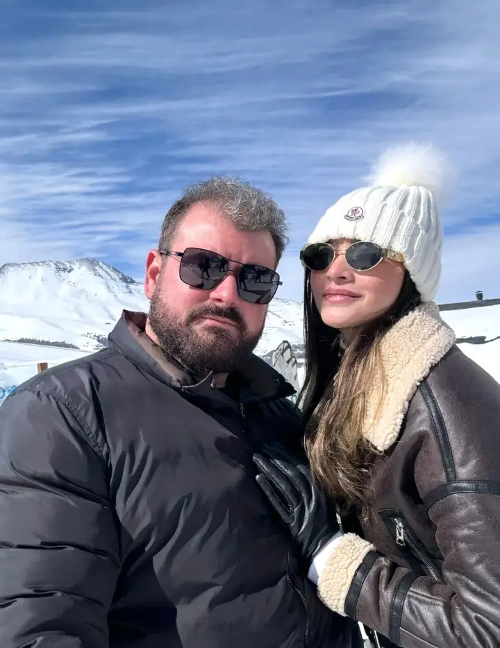 Dr. Diego Rios no inverno, na neve